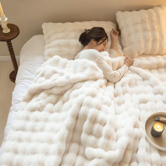 🎁It's indispensable to keep warm at winter🎁 Soft Fluffy Blanket