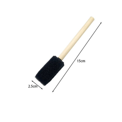 Foam Paint Brush with Wooden Handle