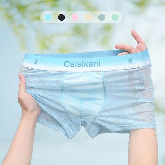 Buy 1 Get Men's Cooling Breathable Elastic Waistband Boxer Briefs