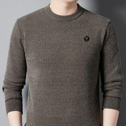 Men's Warm Cozy Lined Round Neck Top