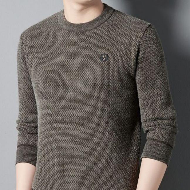 Men's Warm Cozy Lined Round Neck Top