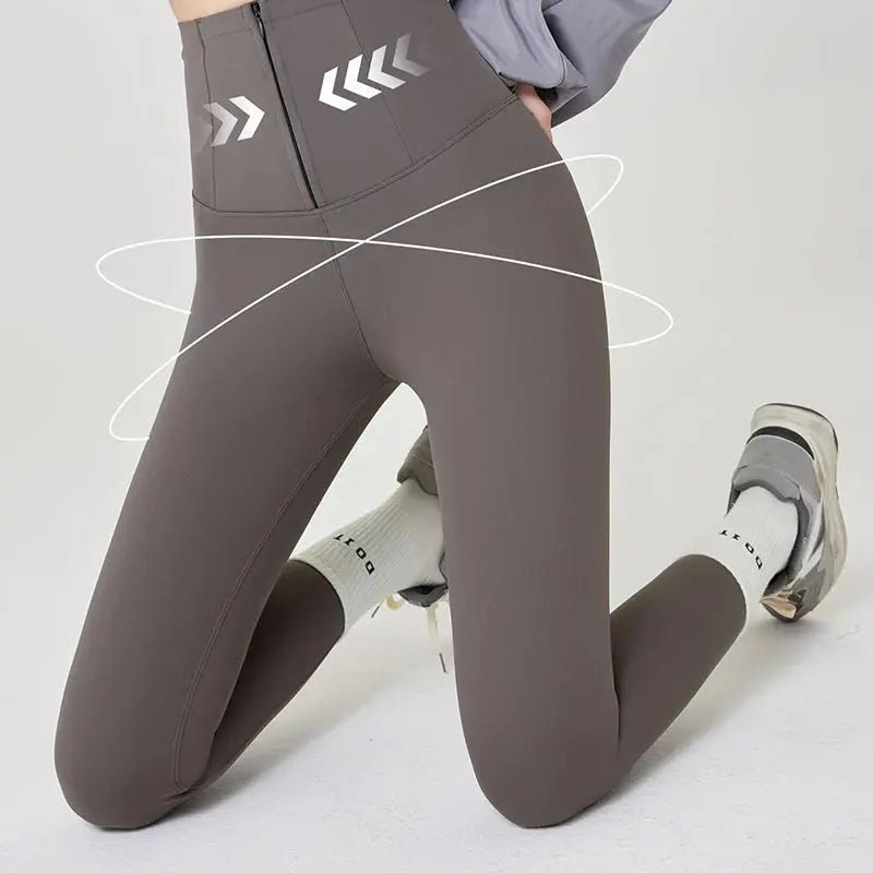 🔥Best Gift For Her🎁😍 Zipper Closure Body Shaping Yoga Pants