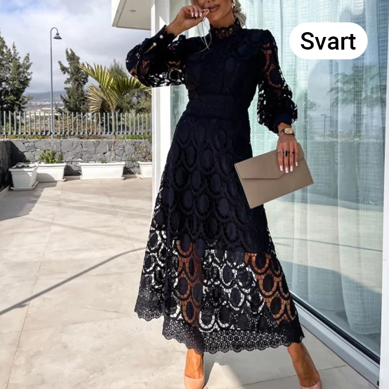 Women's Elegant Long-Sleeve Lace Dress