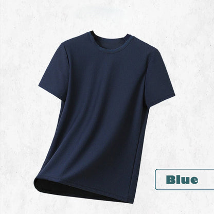 Breathable Ice Silk Waffle Weave T-shirt