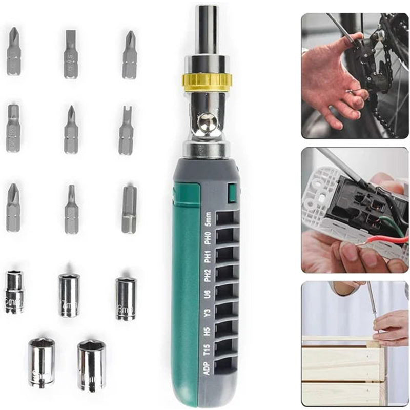 14 in 1 Multifunctional Ratchet Screwdriver Set