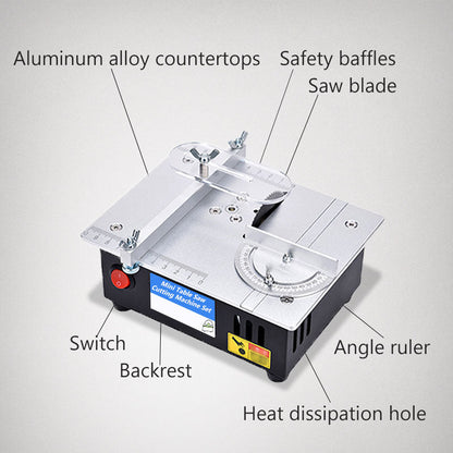 Multipurpose Speed Adjustable Mini Table Saw Cutting Machine Set