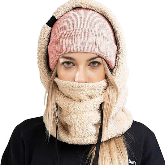 🔥Early Winter Discount-60% OFF⏰Unisex Warm Ski Hooded Scarf ☃️☃️