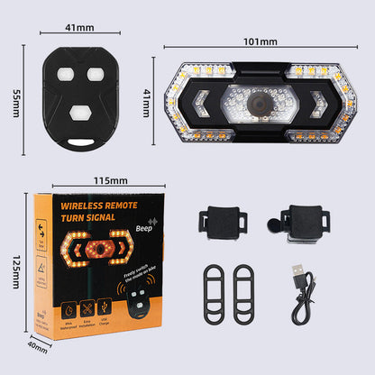 Wireless Control Bike Turning Signal Tail Light