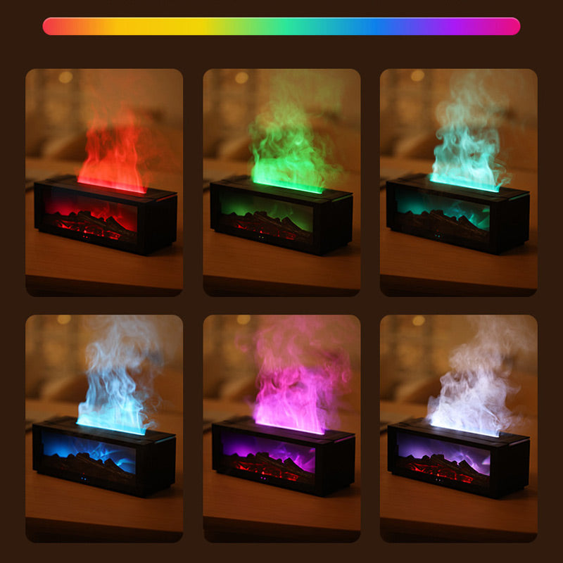 🎅Xmas Sales - 50% OFF🎄Fireplace Flame Diffuser Humidifier with Remote