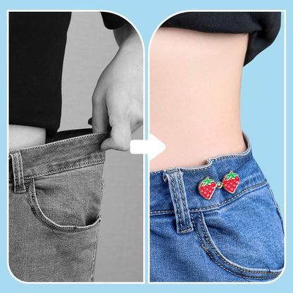 🍓 5 Pairs Instant Waist Tightener Buttons without Sewing🥳