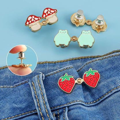 🍓 5 Pairs Instant Waist Tightener Buttons without Sewing🥳