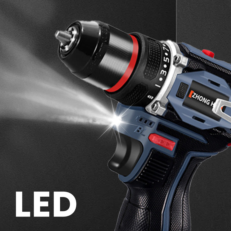 Brushless Electric Cordless Drill with Battery ＆ Charger