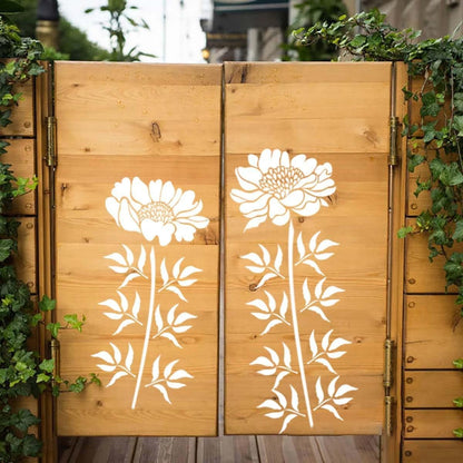 🔥Summer Hot Sale Promotion-60% OFF🌻Garden Fence Large Flower Stencils🖌️DIY decoration