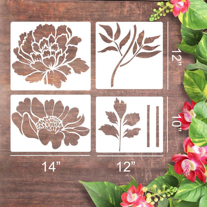 🔥Summer Hot Sale Promotion-60% OFF🌻Garden Fence Large Flower Stencils🖌️DIY decoration