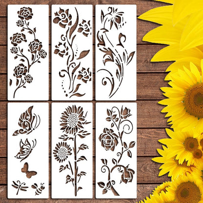 🔥Summer Hot Sale Promotion-60% OFF🌻Garden Fence Large Flower Stencils🖌️DIY decoration