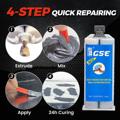 Heat Resistant Metal Weld & Repair Glue