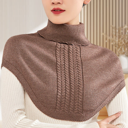 Soft & Warm High Neck Fake Collar