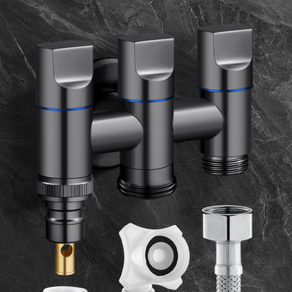 Rust-Resistant One-Inlet Three-Outlet Faucets Set