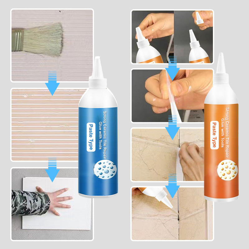 Strong Ceramic Tile Repair Glue with Tools