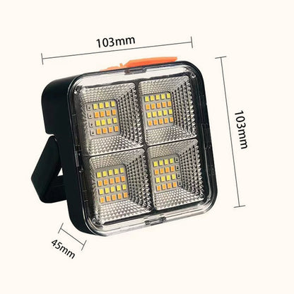 Portable Solar Work Light with 4 Lighting Modes