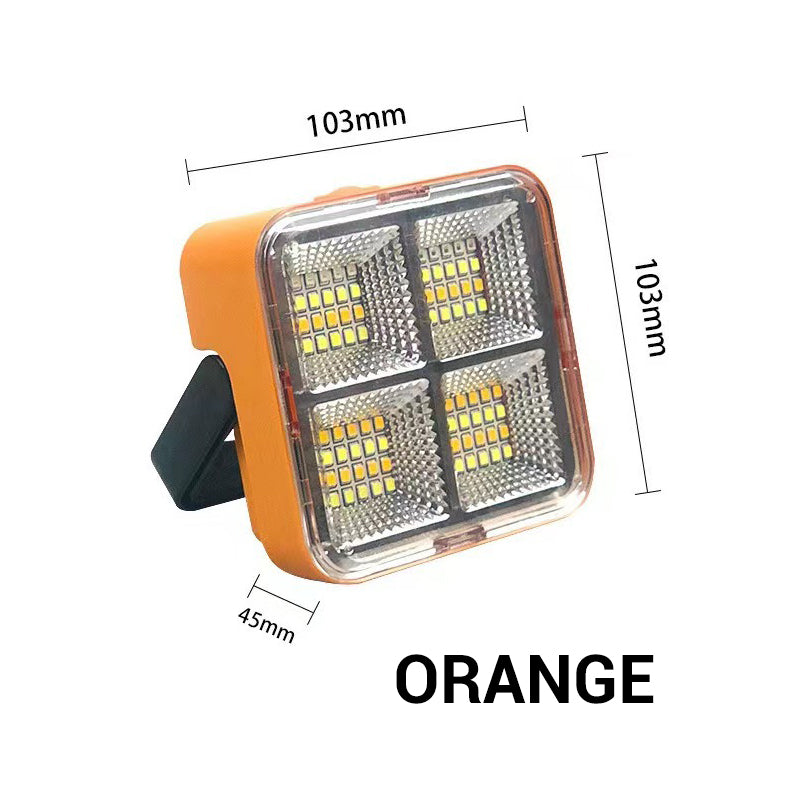 Portable Solar Work Light with 4 Lighting Modes