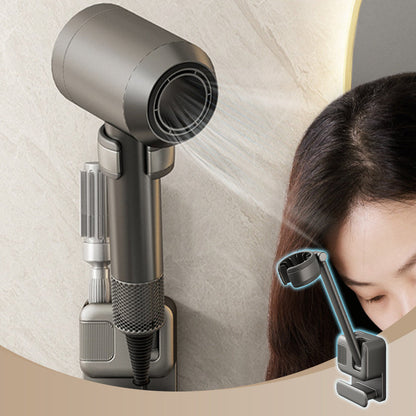 Hair Dryer Wall Mount with Cord Organizer