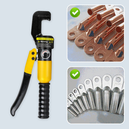 Hand-Operated Hydraulic Crimping Tool for Cable Lugs