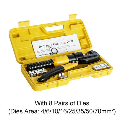 Hand-Operated Hydraulic Crimping Tool for Cable Lugs