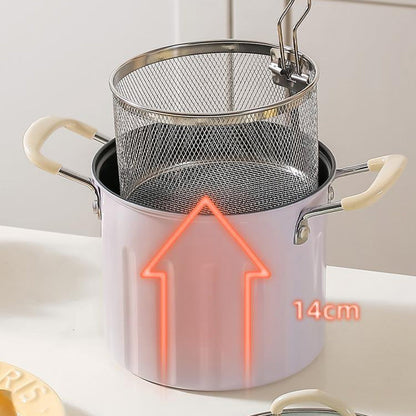 🎅Pre-Christmas Special🎄Multifunctional Deep Fryer Pot And Grease Container With Strainer