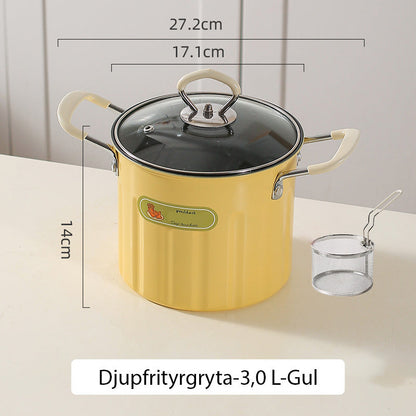 🎅Pre-Christmas Special🎄Multifunctional Deep Fryer Pot And Grease Container With Strainer