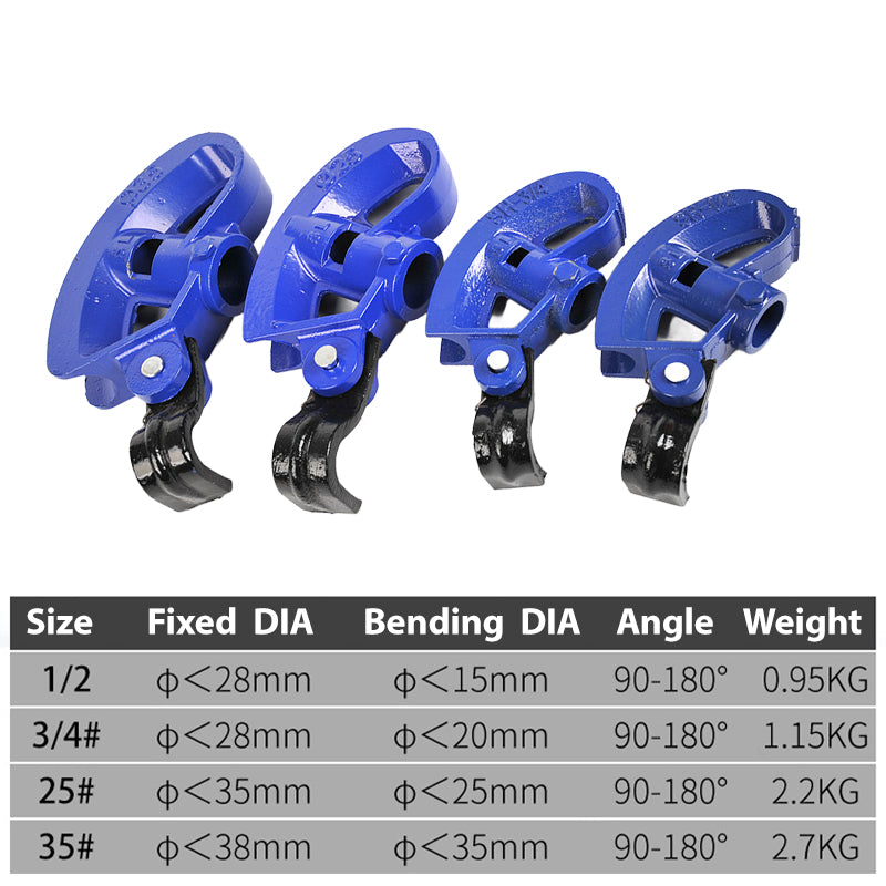 Manual Pipe Bender for 90-180 Degrees