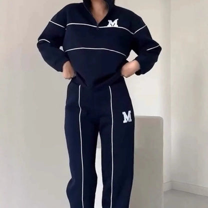 Casual Line Sweatshirt 2-Piece Set