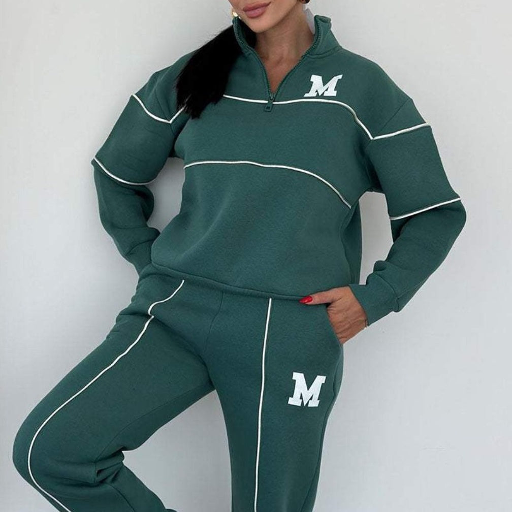 Casual Line Sweatshirt 2-Piece Set