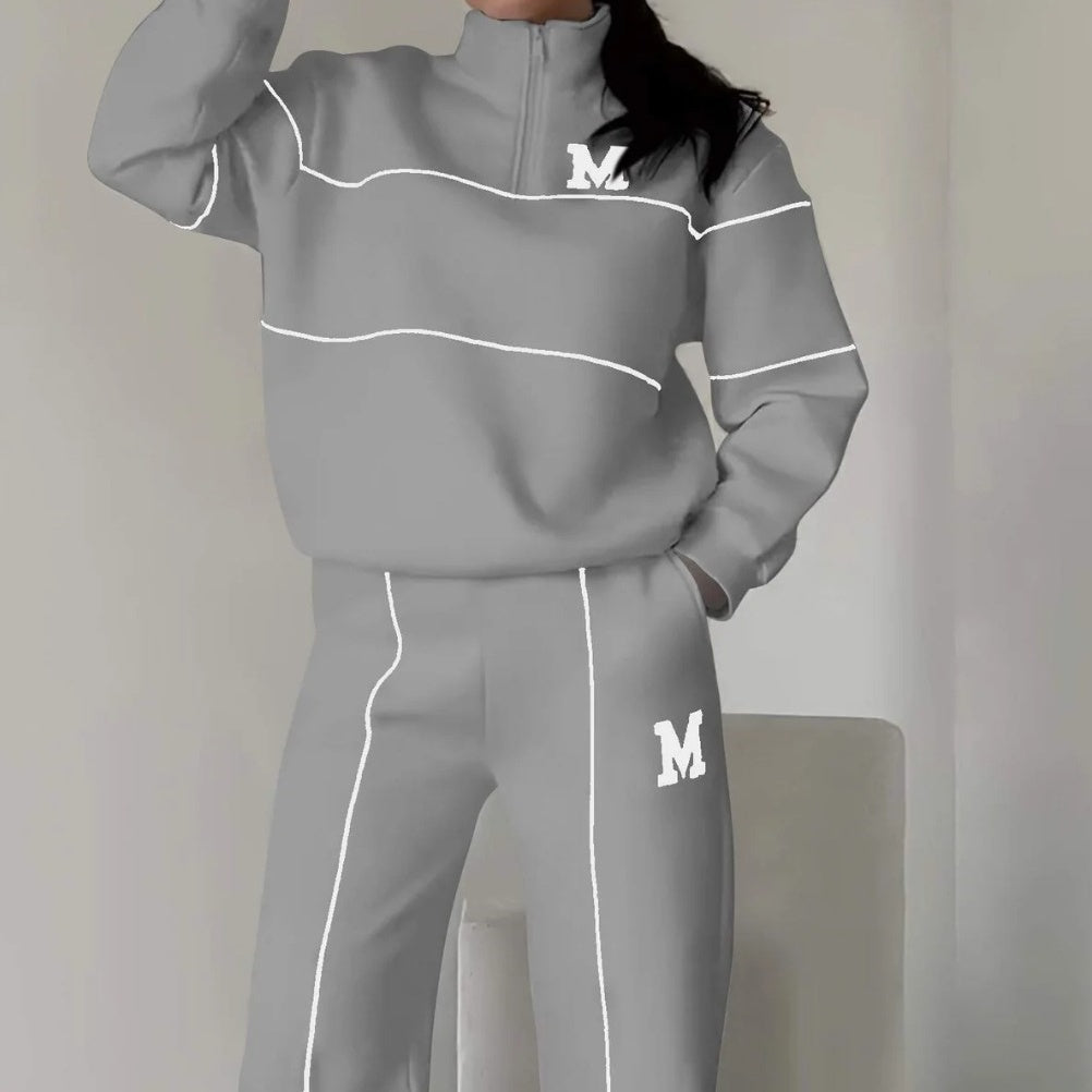 Casual Line Sweatshirt 2-Piece Set