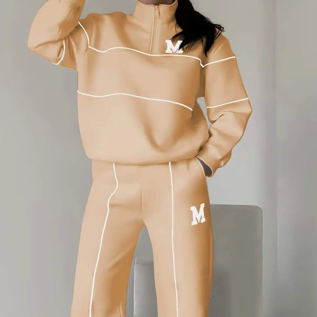 Casual Line Sweatshirt 2-Piece Set