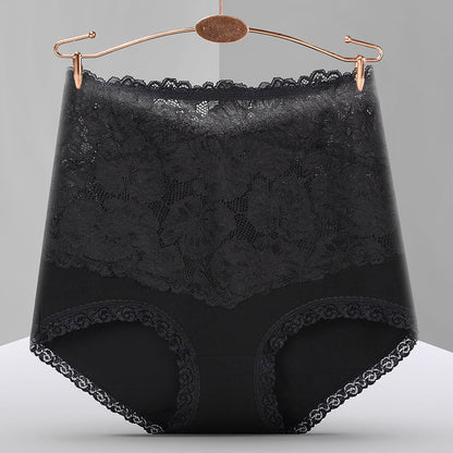 Women's Sexy Lace High-Waist Cotton Panties