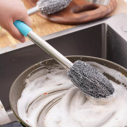 Steel Wool Scrubber with Handle