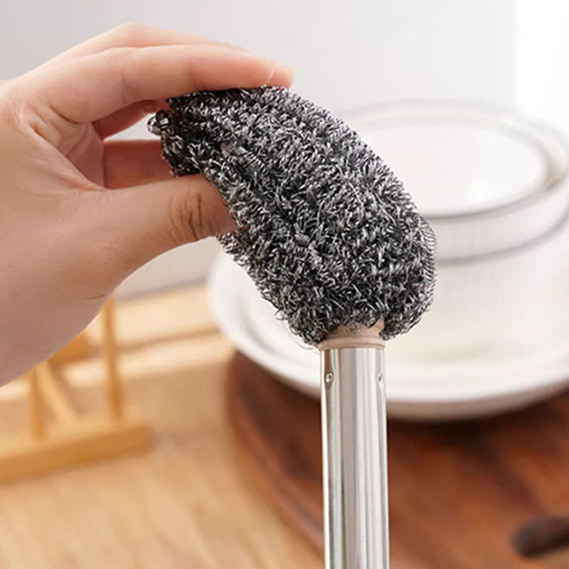 Steel Wool Scrubber with Handle