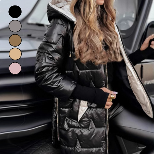 ✨Winter Offer💖Women's Winter Warm Hooded Mid-Length Coats