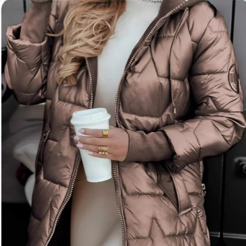 ✨Winter Offer💖Women's Winter Warm Hooded Mid-Length Coats