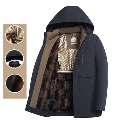 Men’s Winter Thermal Thick Hooded Parka Coat