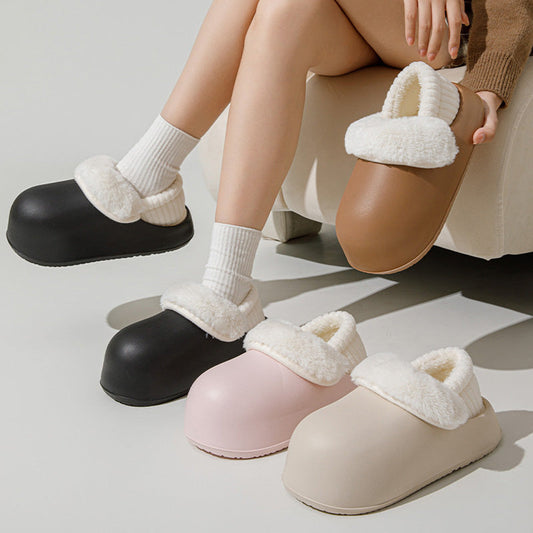 Gift Choice Chunky Plush Cotton Slippers