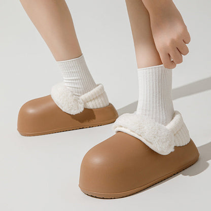 Gift Choice Chunky Plush Cotton Slippers