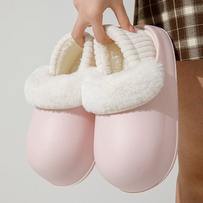 Gift Choice Chunky Plush Cotton Slippers