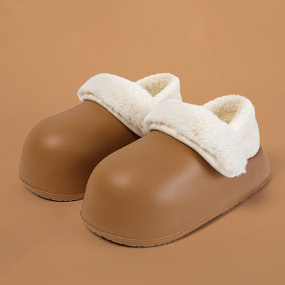 Gift Choice Chunky Plush Cotton Slippers