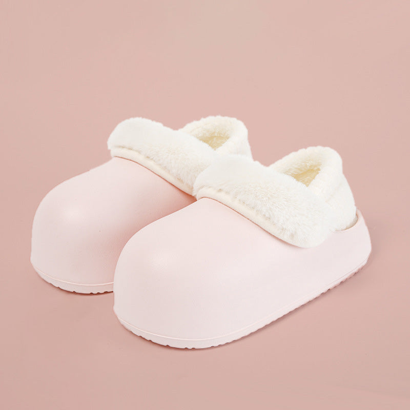 Gift Choice Chunky Plush Cotton Slippers