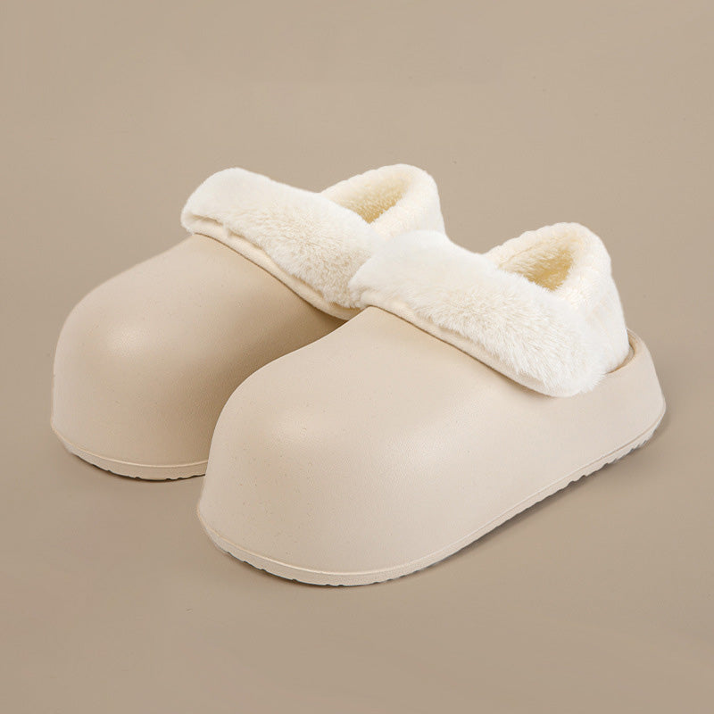 Gift Choice Chunky Plush Cotton Slippers