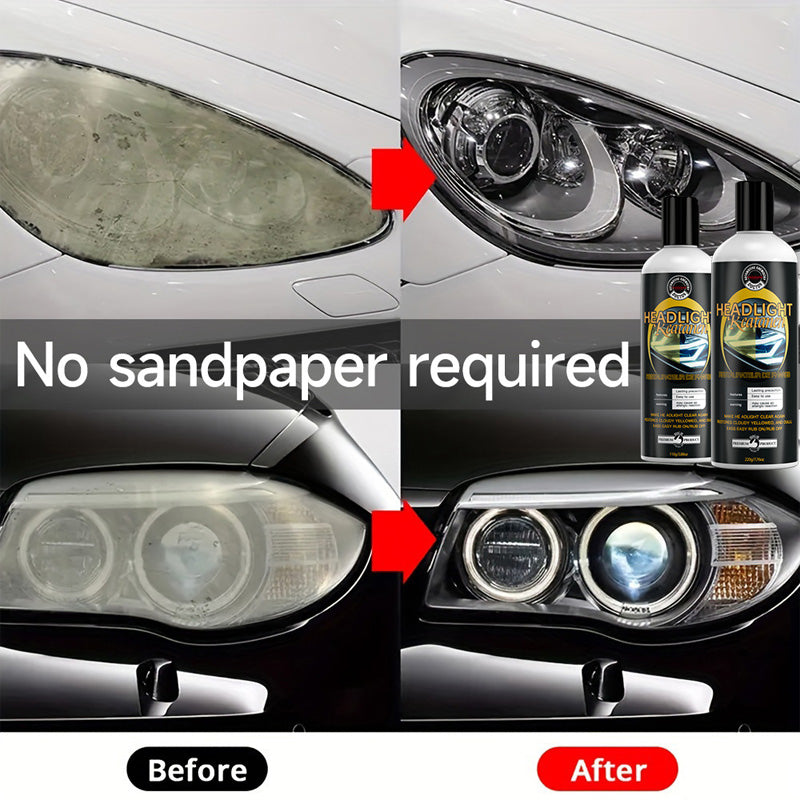 🔥Black Friday sale ends soon🎁Car Headlight Repair Polish Fluid with Sponge