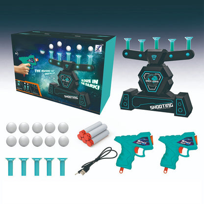 Gift Choice - Glow-in-the-Dark Shooting Target Practice Kids Shooting Toy Gun Set