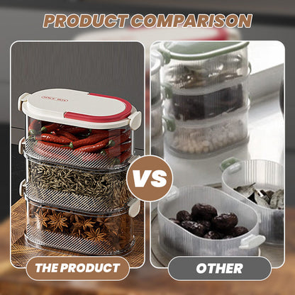 Multi-layer Sealed Spice Organizer